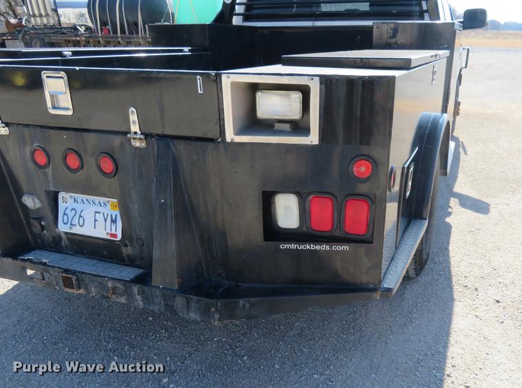 image for item DF9878 2008 Dodge Ram 3500 Quad Cab flatbed pickup truck