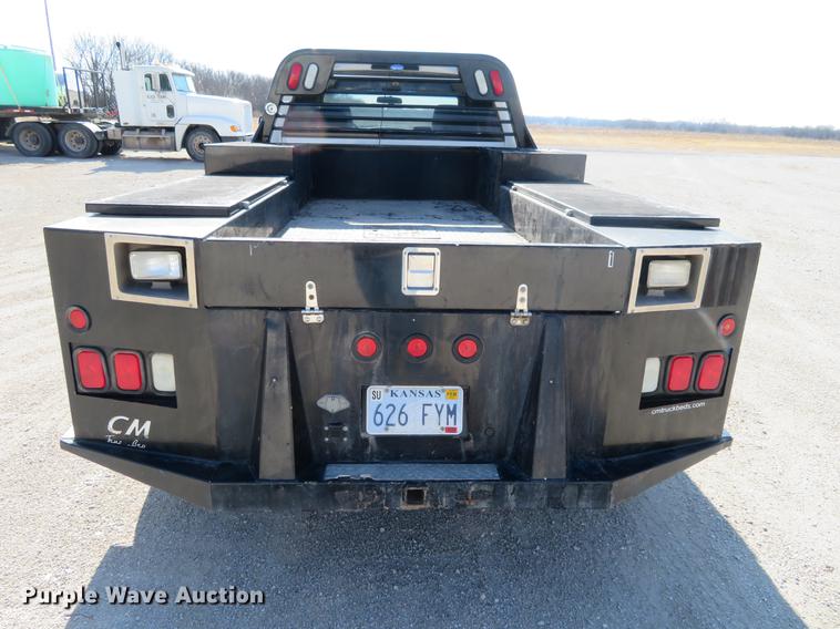 image for item DF9878 2008 Dodge Ram 3500 Quad Cab flatbed pickup truck