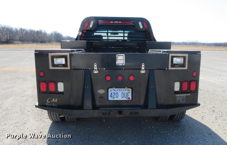 image for item DF9879 2008 Dodge Ram 3500 Quad Cab flatbed pickup truck