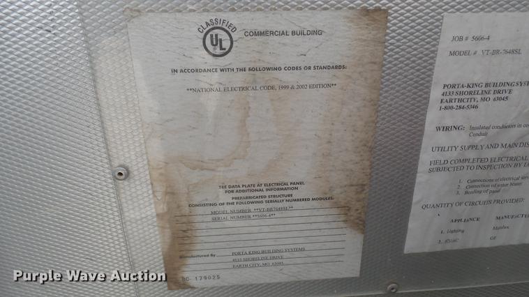 image for item DP9586 (2) Porta-King Building Systems guard shacks