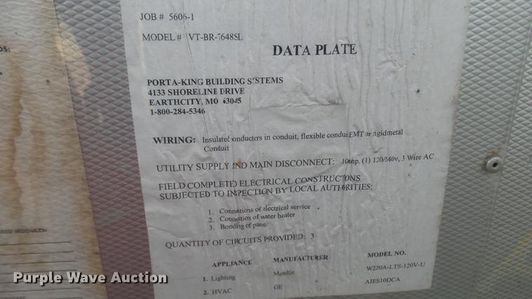 image for item DP9586 (2) Porta-King Building Systems guard shacks