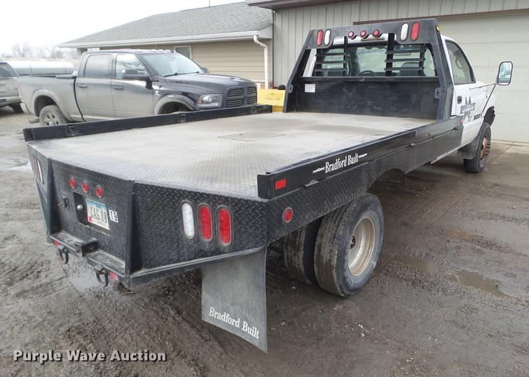 image for item DZ9214 1998 Dodge Ram 3500 flatbed pickup truck