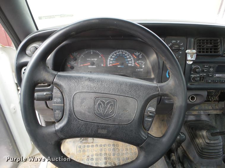 image for item DZ9214 1998 Dodge Ram 3500 flatbed pickup truck