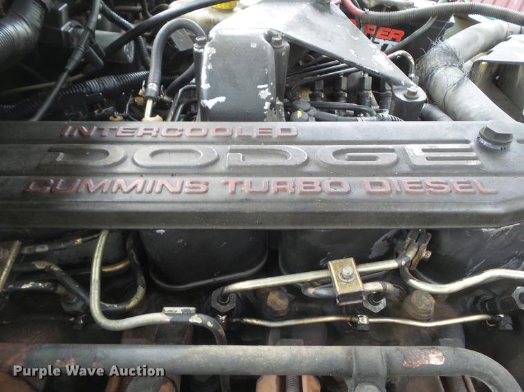 image for item DZ9214 1998 Dodge Ram 3500 flatbed pickup truck