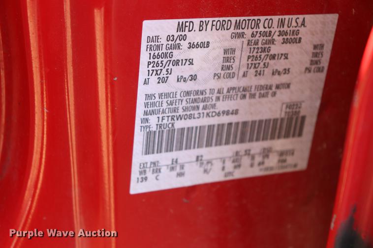 image for item EC9472 2001 Ford F150 Lariat SuperCrew pickup trick