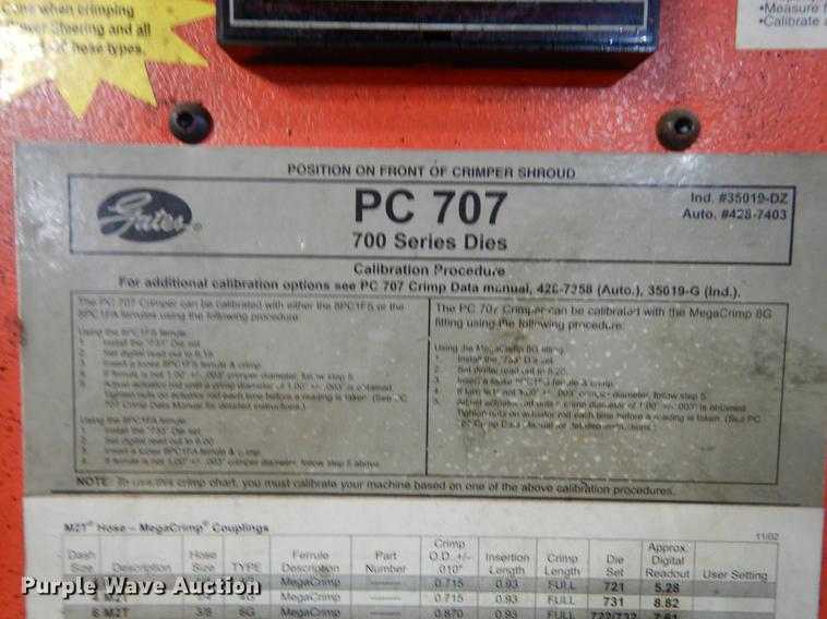 image for item EN9005 Gates Power Crimp 707 crimper