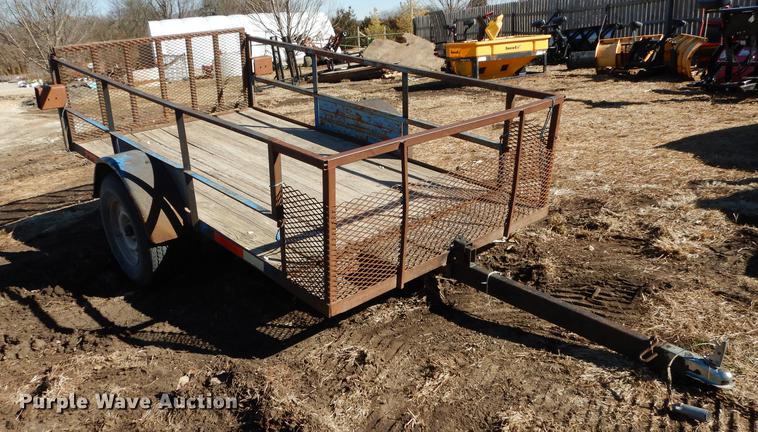 image for item EN9062 Shop built tilt deck trailer