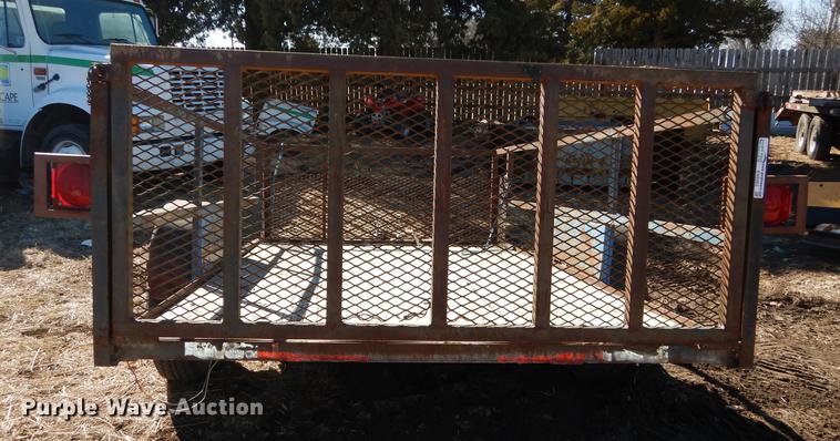 image for item EN9062 Shop built tilt deck trailer