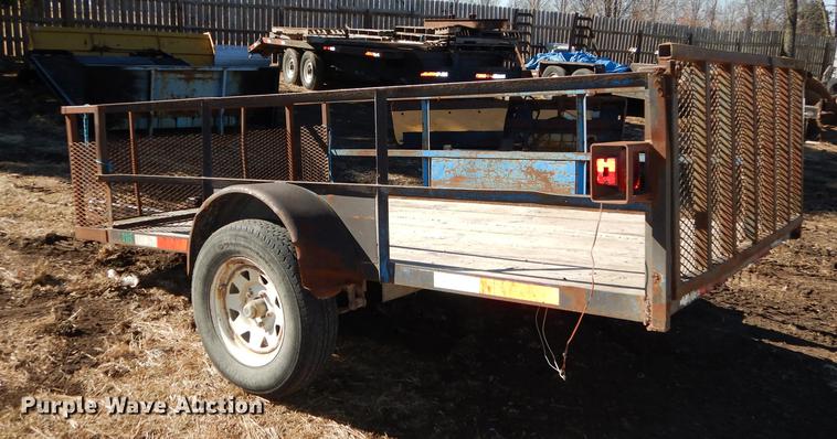 image for item EN9062 Shop built tilt deck trailer