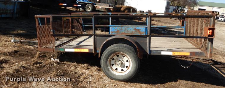image for item EN9062 Shop built tilt deck trailer