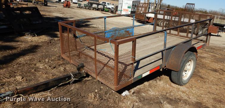 image for item EN9062 Shop built tilt deck trailer