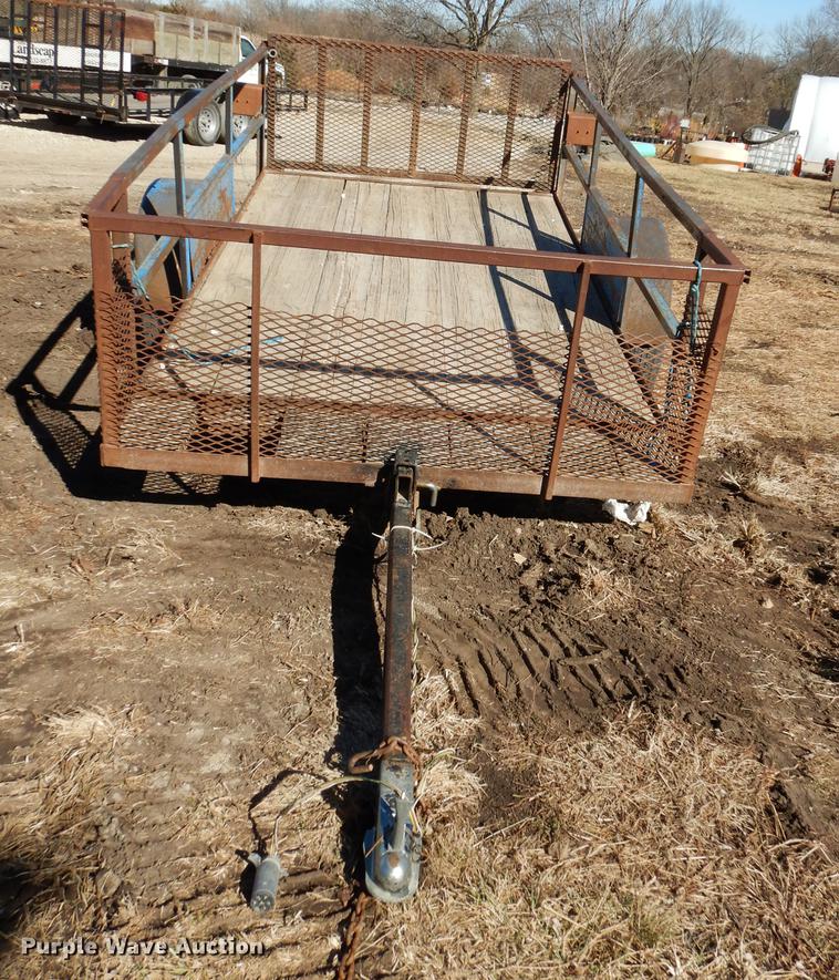 image for item EN9062 Shop built tilt deck trailer