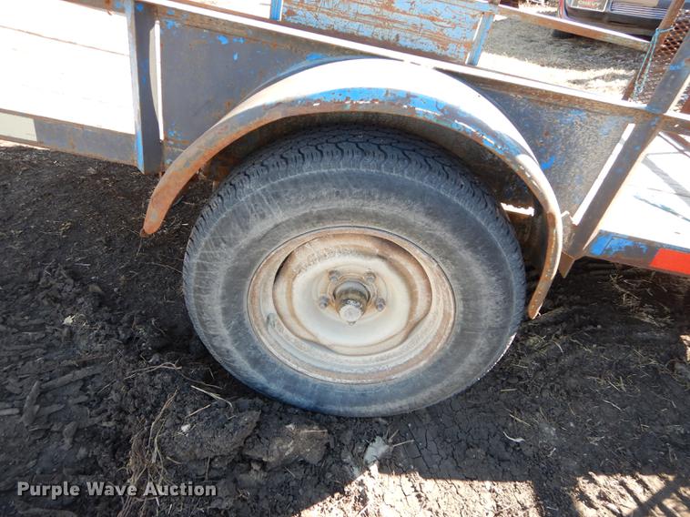 image for item EN9062 Shop built tilt deck trailer