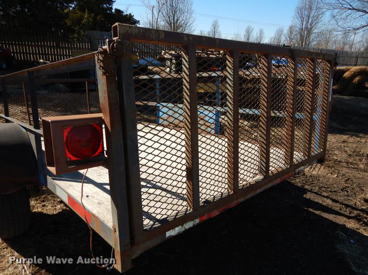 image for item EN9062 Shop built tilt deck trailer
