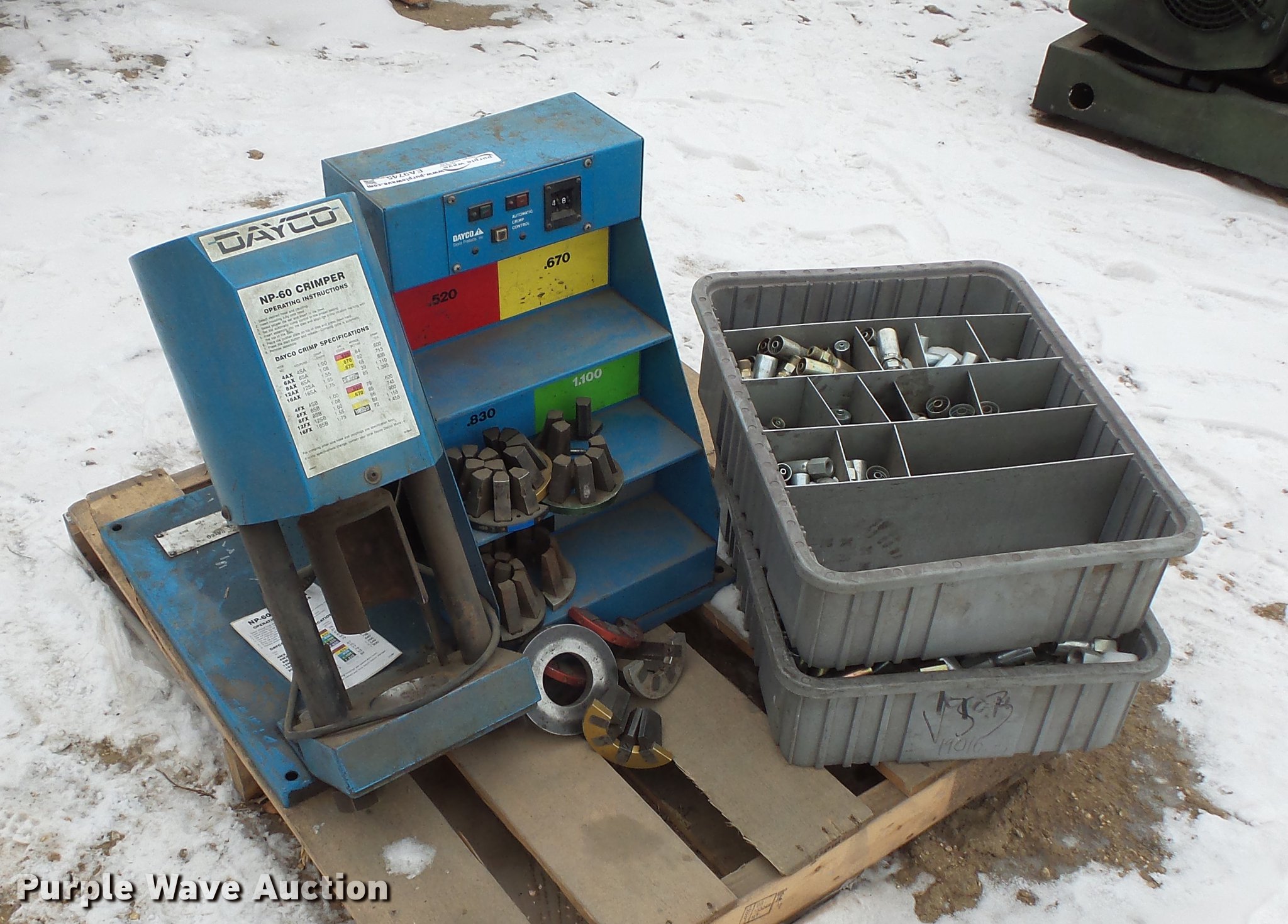 Dayco NP60 hydraulic hose end crimper in Toronto, SD Item EA9745