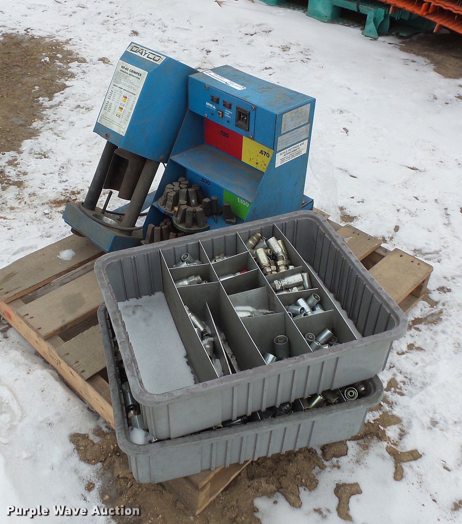 Dayco NP60 hydraulic hose end crimper in Toronto, SD Item EA9745