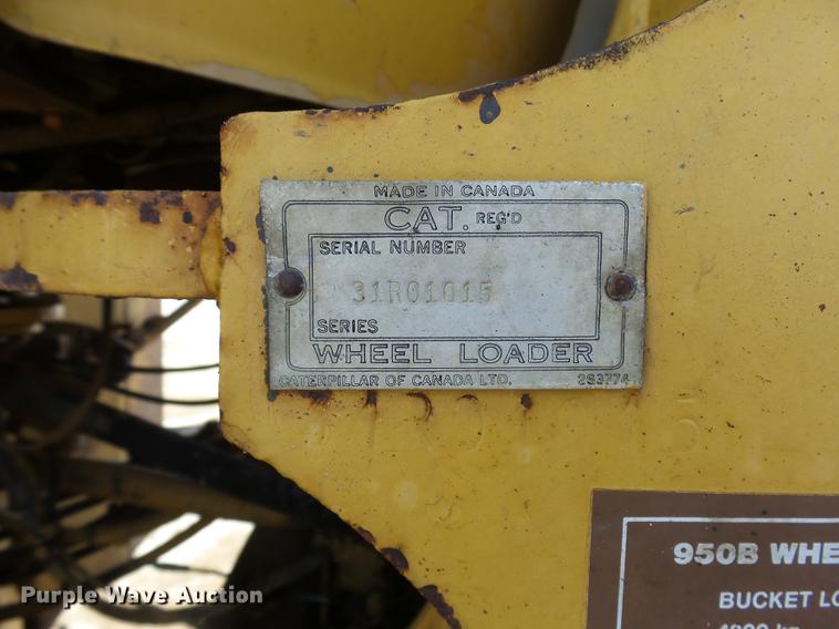 image for item DA3573 1982 Caterpillar 950B wheel loader
