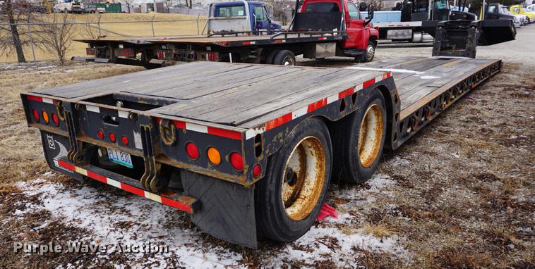 image for item DB0447 1998 Trail King TK60HG-482 lowboy equipment trailer