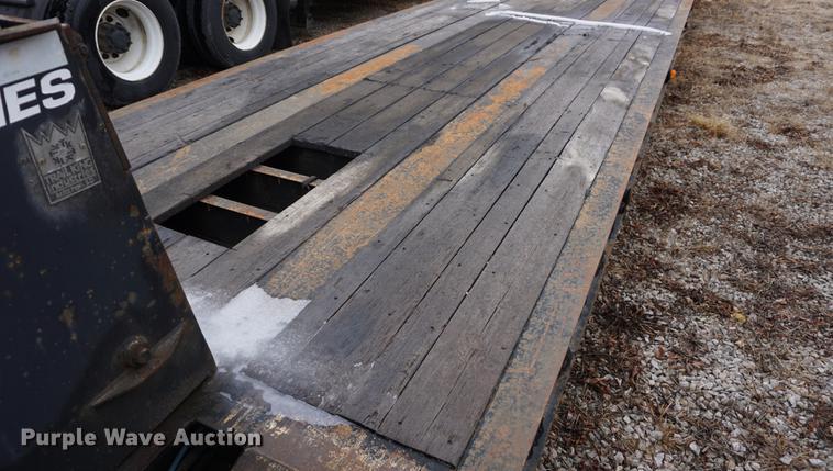 image for item DB0447 1998 Trail King TK60HG-482 lowboy equipment trailer