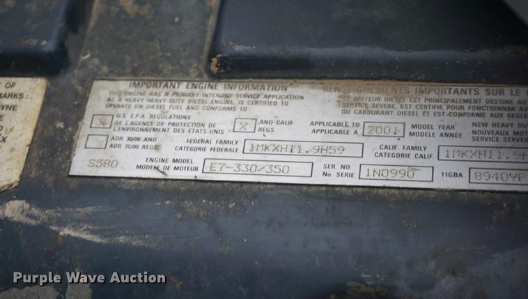 image for item DB0457 2002 Mack CX613 dump truck