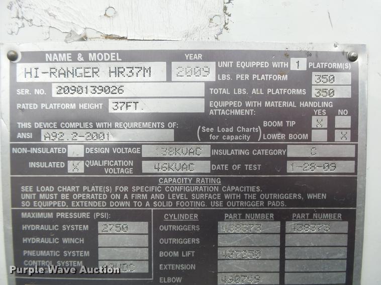 image for item DB7279 2008 Dodge Ram 5500 bucket truck