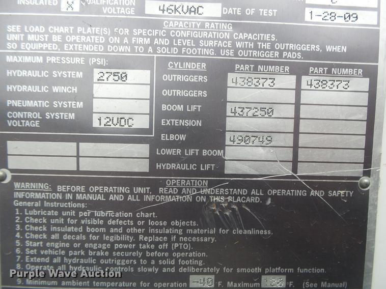 image for item DB7279 2008 Dodge Ram 5500 bucket truck