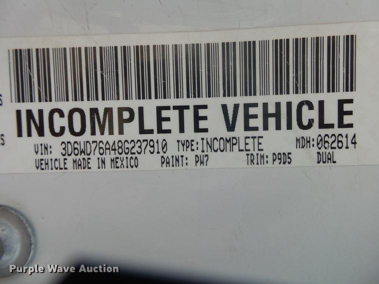 image for item DB7279 2008 Dodge Ram 5500 bucket truck