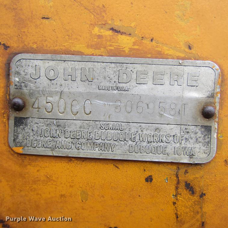 image for item DC0022 1978 John Deere 450C dozer