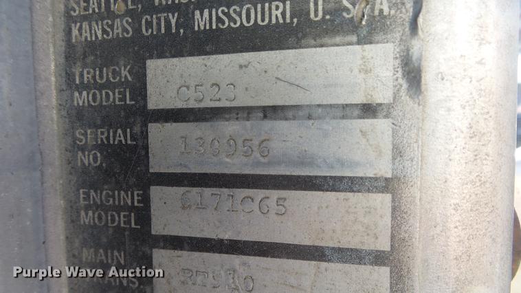 image for item DC0654 1973 Kenworth C523 truck chassis