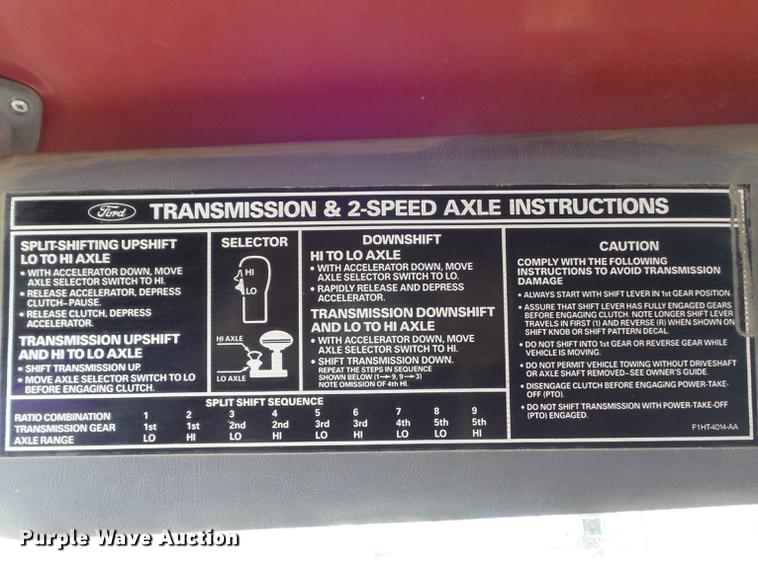 image for item DC7391 1996 Ford F800 dump truck