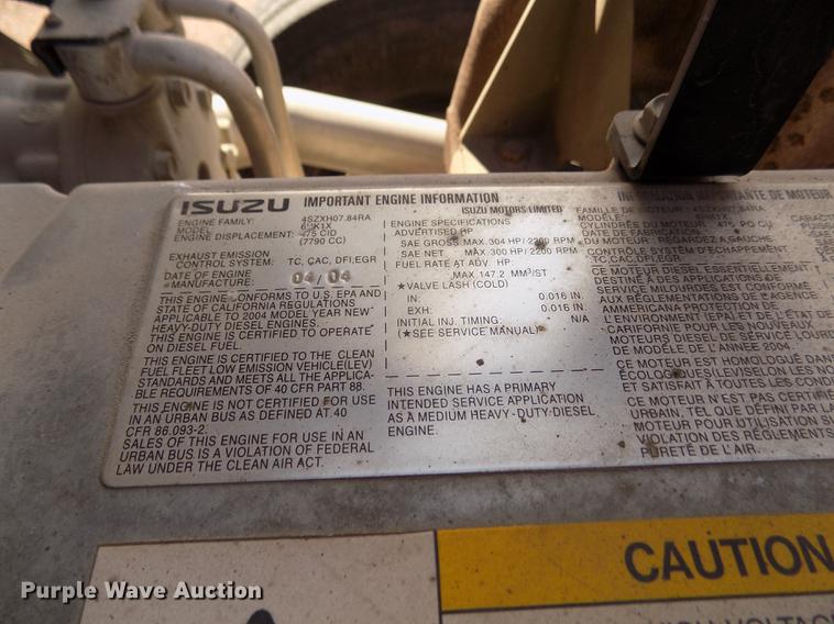 image for item DD2881 2004 GMC T7500 dump truck