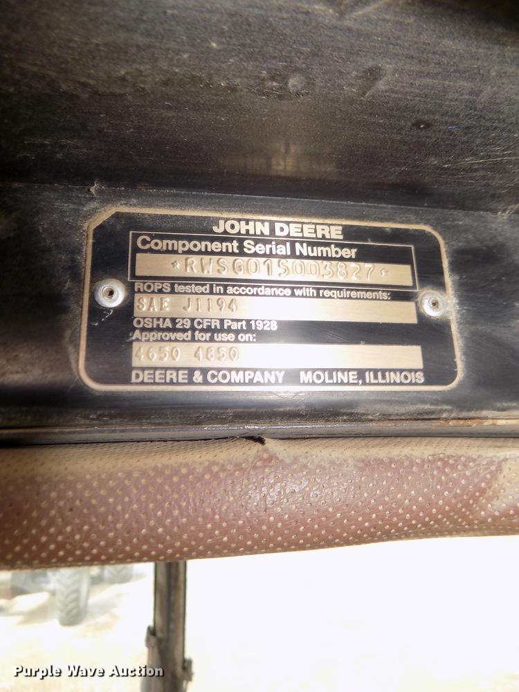 image for item DD2884 1983 John Deere 4850 MFWD tractor