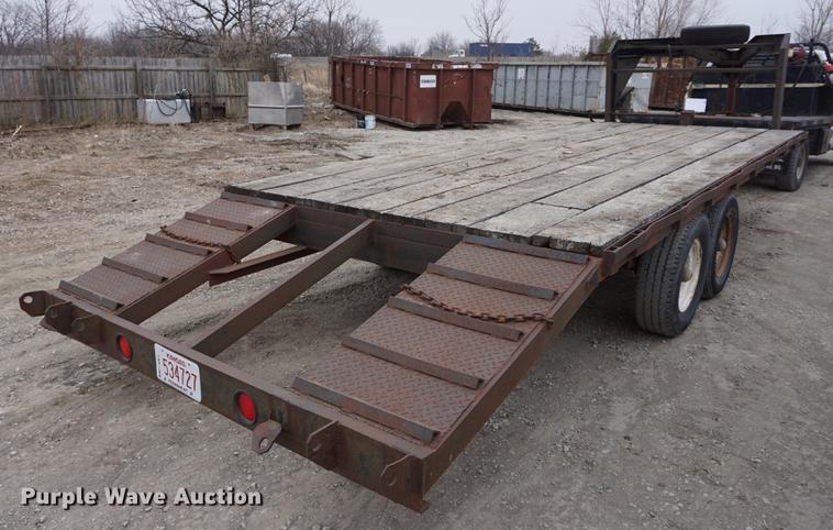 image for item DE3140 2006 shop built equipment trailer