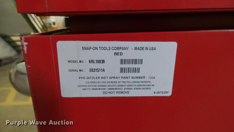 image for item DP9585 Snap-on toolbox with tools