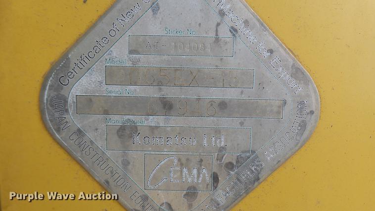 image for item DX9353 2006 Komatsu D65EX-15R dozer