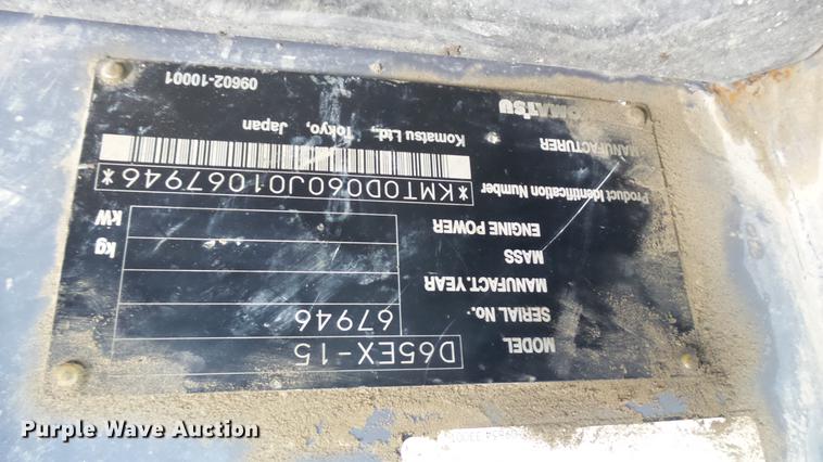 image for item DX9353 2006 Komatsu D65EX-15R dozer