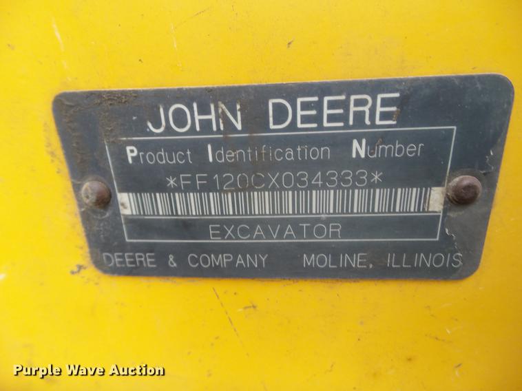 image for item DZ9251 2004 John Deere 120C excavator