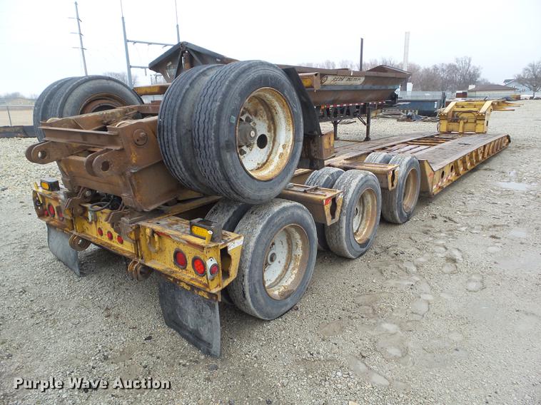 image for item DZ9257 2001 Load King HDD 503/4 lowboy equipment trailer