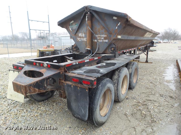 image for item DZ9258 1998 Circle R SS443 side dump trailer