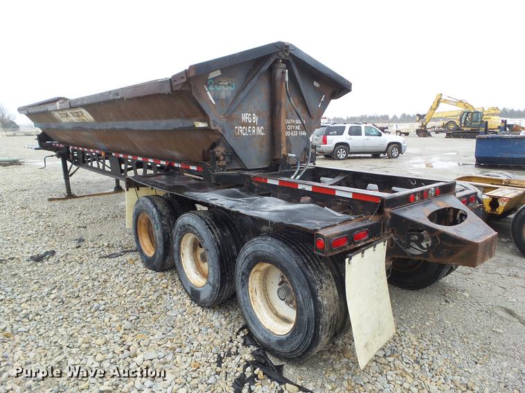 image for item DZ9258 1998 Circle R SS443 side dump trailer