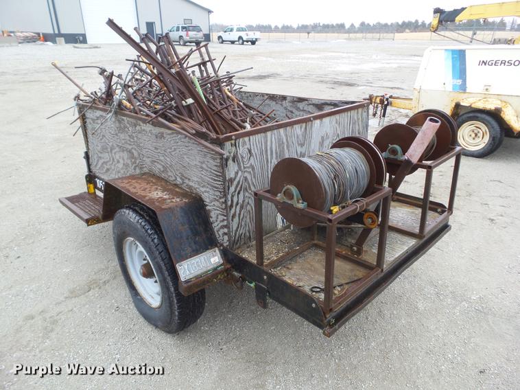 image for item DZ9261 Shop built utility trailer with concrete form stakes