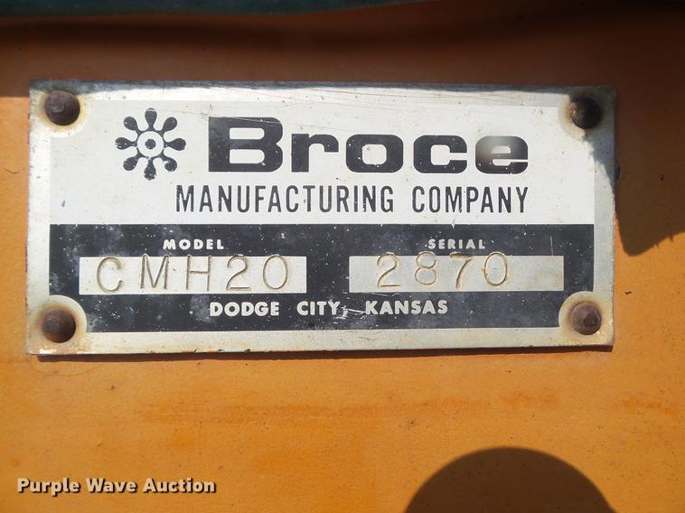 image for item DZ9266 1986 Broce CMH20 broom