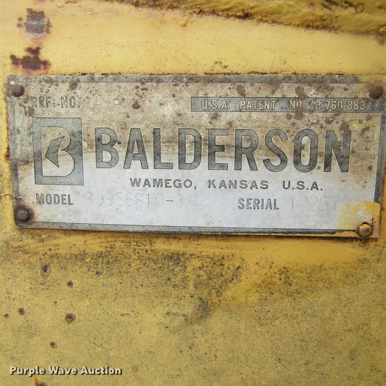 image for item EB9509 Balderson D0966510-3 dozer blade