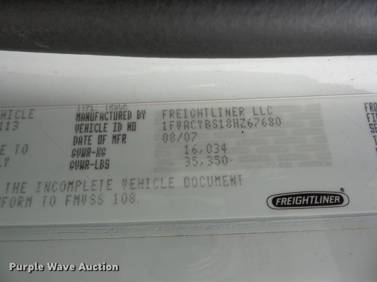 image for item K6289 2008 Freightliner M2 bucket truck