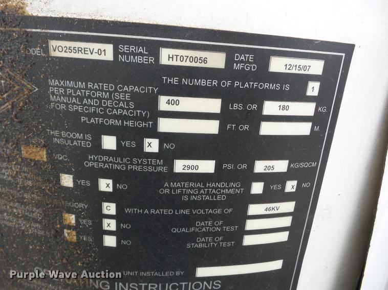 image for item K6289 2008 Freightliner M2 bucket truck