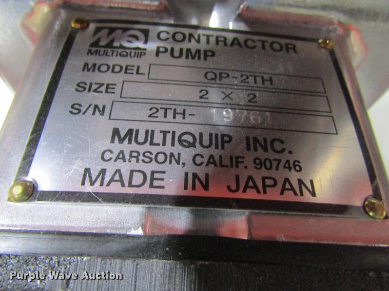 image for item BU9672 Multi Quip QP-2TH transfer pump with cage