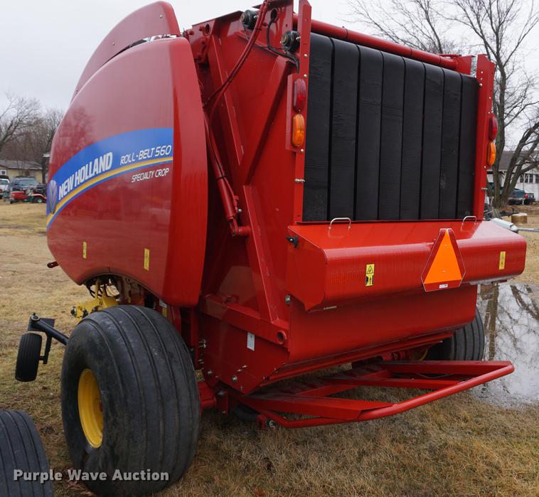 image for item DB0465 2014 New Holland Rollbelt 560 specialty crop round baler