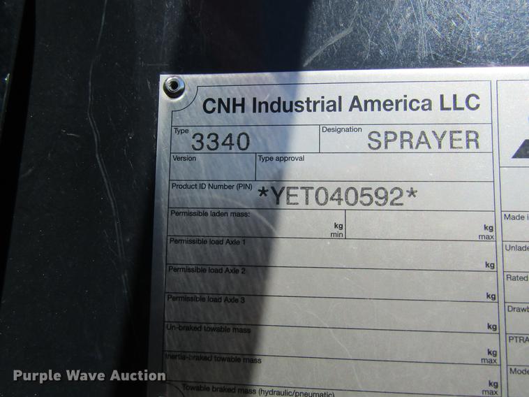 image for item DB5959 2015 Case IH Patriot 3340 self-propelled sprayer