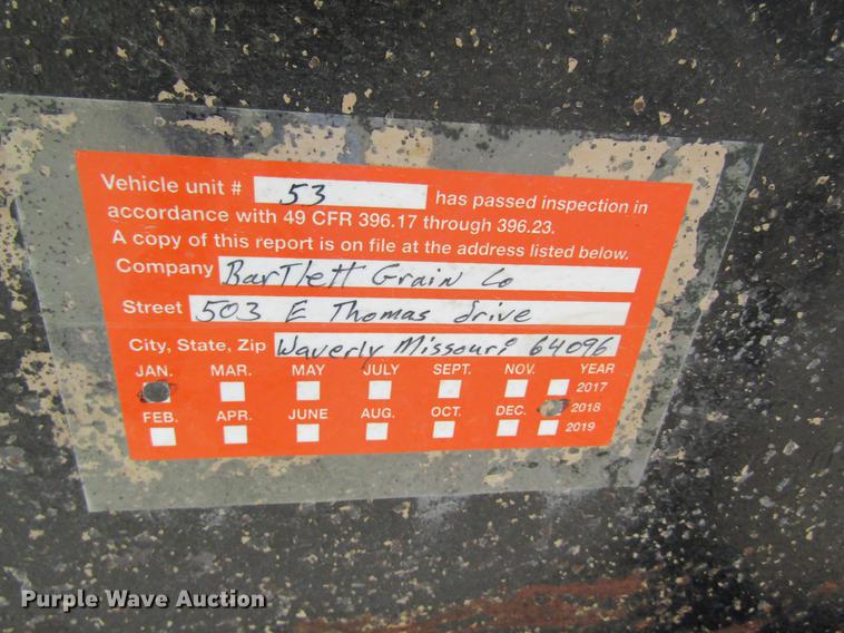 image for item DB5963 1998 Behnke nurse tank trailer