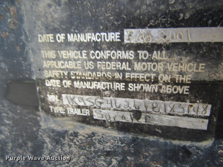 image for item DB5965 2001 Kent's Pit Stop nurse tank tender trailer